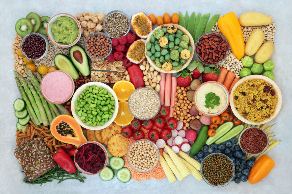 platter of healthy foods